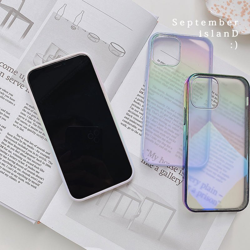 Aurora Rainbow Clear Case-CH0224-PE7/8-case-Jelly Cases