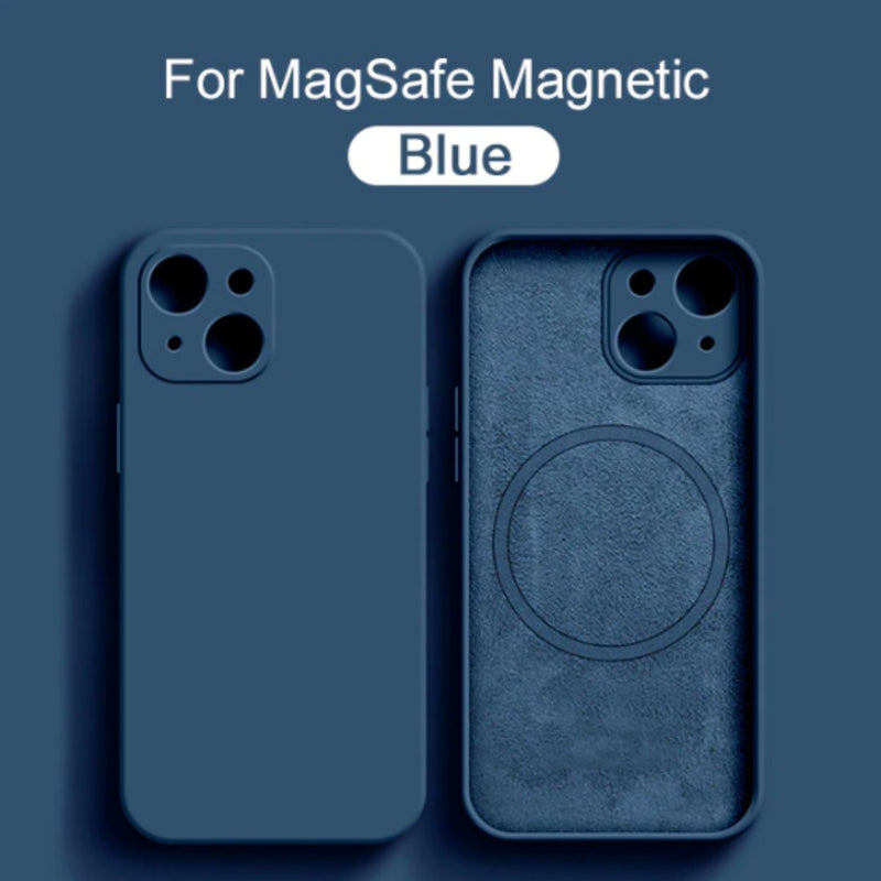 Blue MagSafe Silicone Case-CH4087-BU14PM-case-Jelly Cases