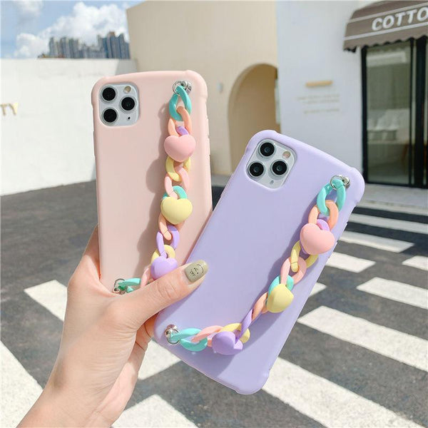 Candy Color Chain Case-CH0166-PK14PM-case-Jelly Cases