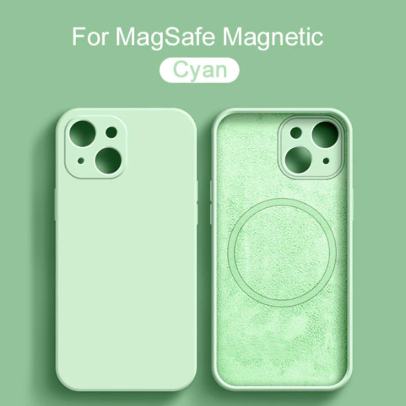 Cyan MagSafe Silicone Case-CH4085-CY14PM-case-Jelly Cases