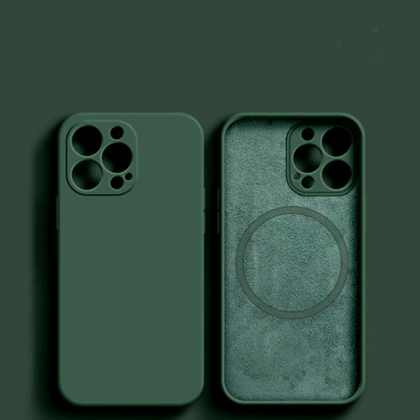 Dark Green MagSafe Silicone Case-CH4086-DG14PM-case-Jelly Cases