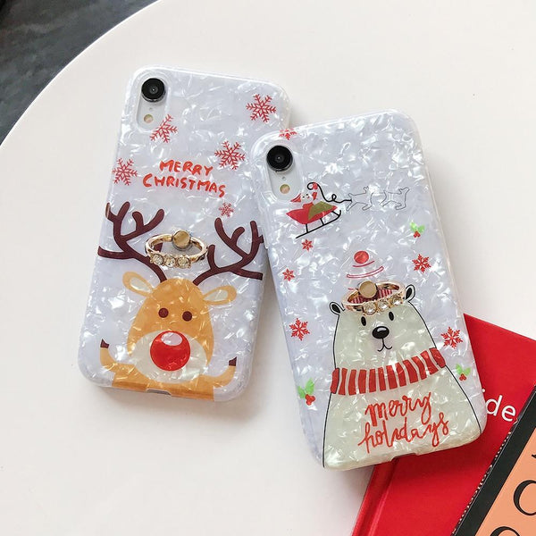 Merry Christmas Case + Ring Holder-CH2044-S1-13PM-case-Jelly Cases