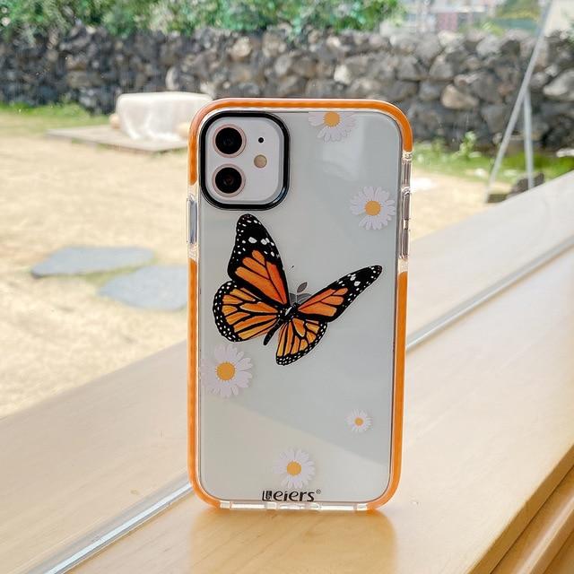 Butterfly Daisy Case - C2822 - S2 - X/XS - case - Jelly Cases