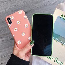 Colorful Daisy Flower Case - 27160796 - a - for - iphone - xs - max - case - Jelly Cases