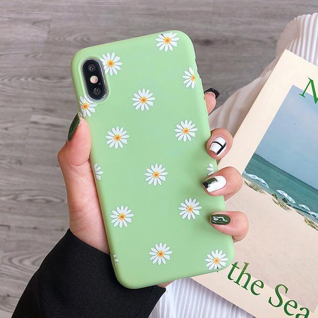 Colorful Daisy Flower Case - 27160796 - b - for - iphone - 6plus - 6sp - case - Jelly Cases