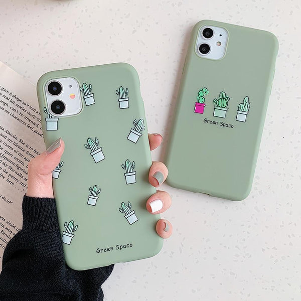 Cute Cactus Case - C2895 - S1 - 11PM - case - Jelly Cases