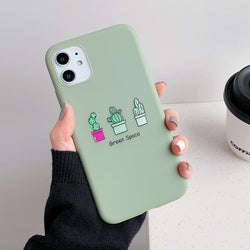 Cute Cactus Case - C2895 - S1 - 6/6S - case - Jelly Cases