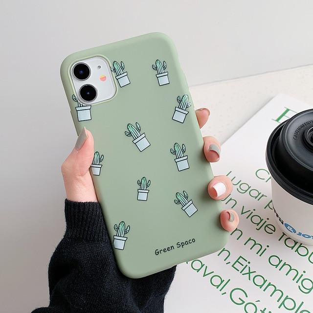 Cute Cactus Case - C2895 - S2 - 6SP - case - Jelly Cases