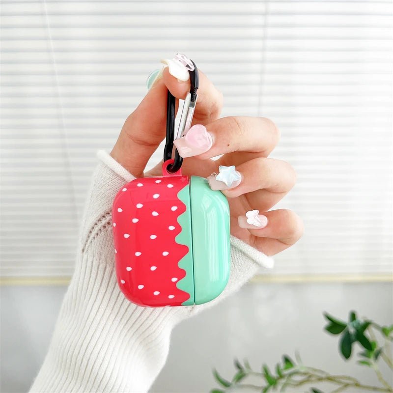 Cute Strawberry AirPods Case - P0108S - Jelly Cases