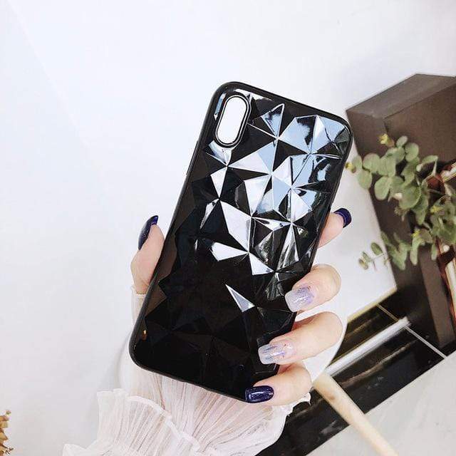 Diamond Case - 16322124 - black - for - iphone - 6plus - 6sp - case - Jelly Cases