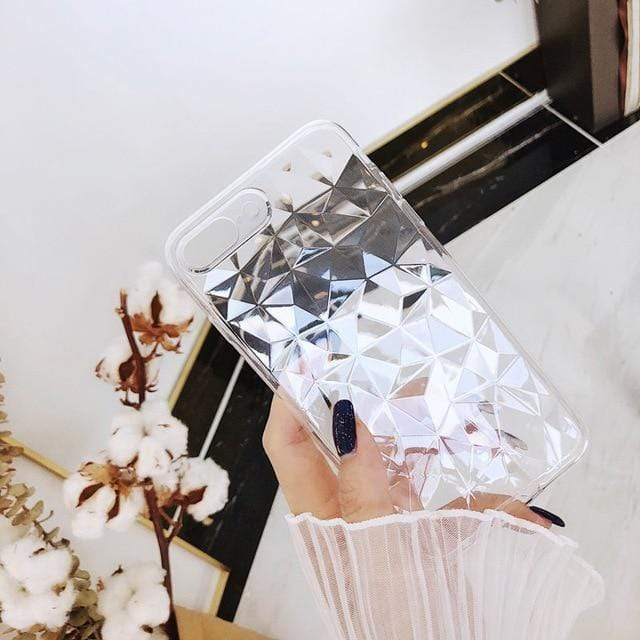 Diamond Case - 16322124 - white - for - iphone - 6plus - 6sp - case - Jelly Cases