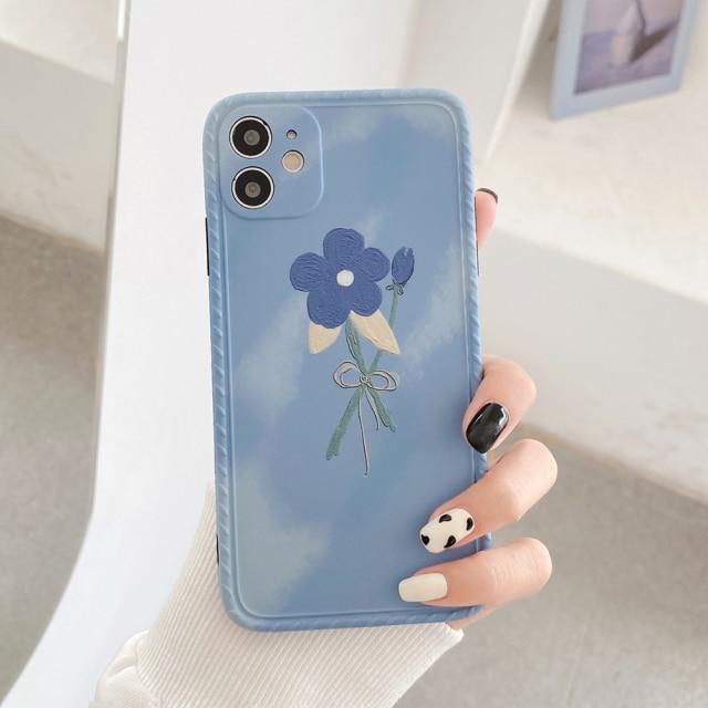 Flower Art Case - CH3049 - S3 - 12PM - case - Jelly Cases