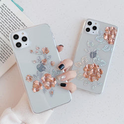 Glitter Rose Case - C2863 - S1 - 11PM - case - Jelly Cases