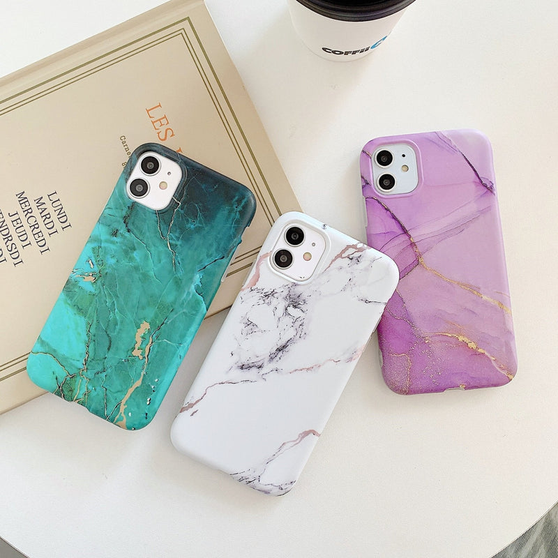 Gradient Marble Case - CH2167 - PE14PM - case - Jelly Cases