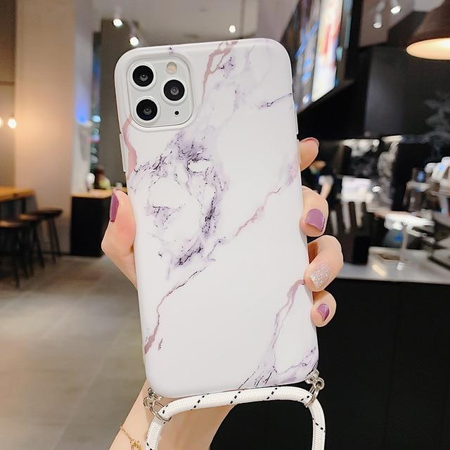 Gradient Marble Necklace Case - CH0188 - WE7/8 - case - Jelly Cases