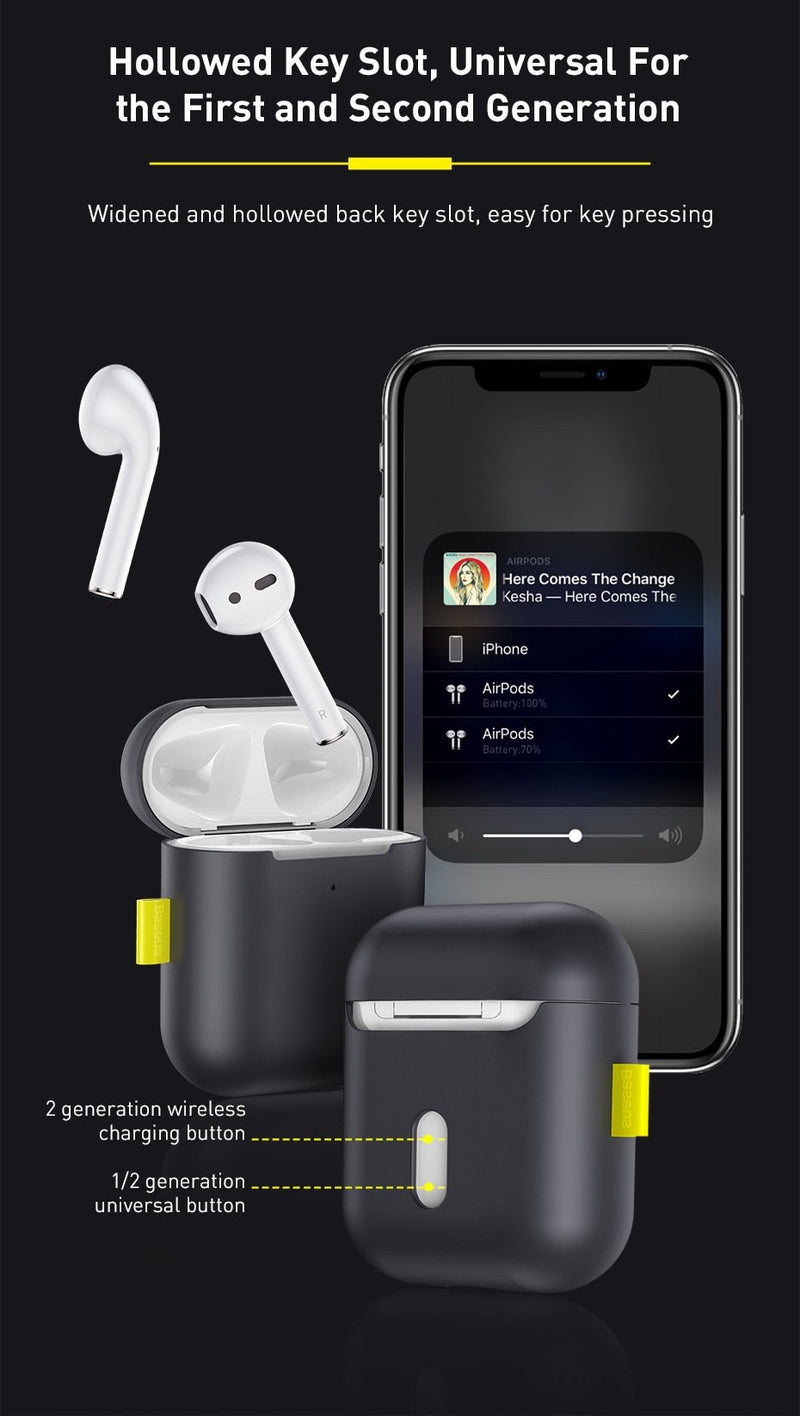 Hook Protective Airpods Case - 31152704 - black - case - Jelly Cases