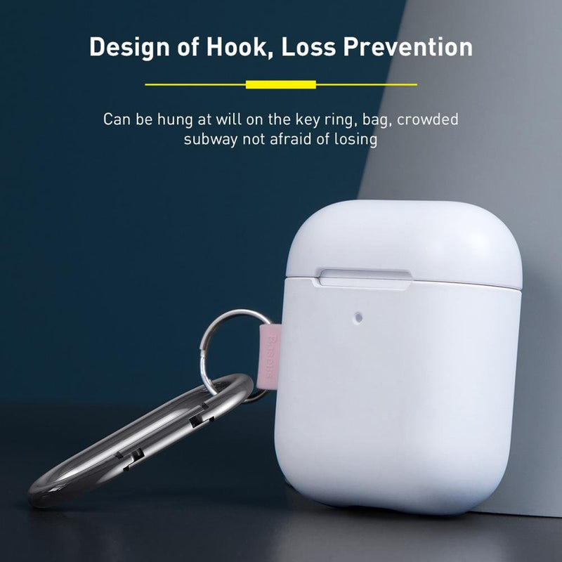 Hook Protective Airpods Case - 31152704 - white - case - Jelly Cases