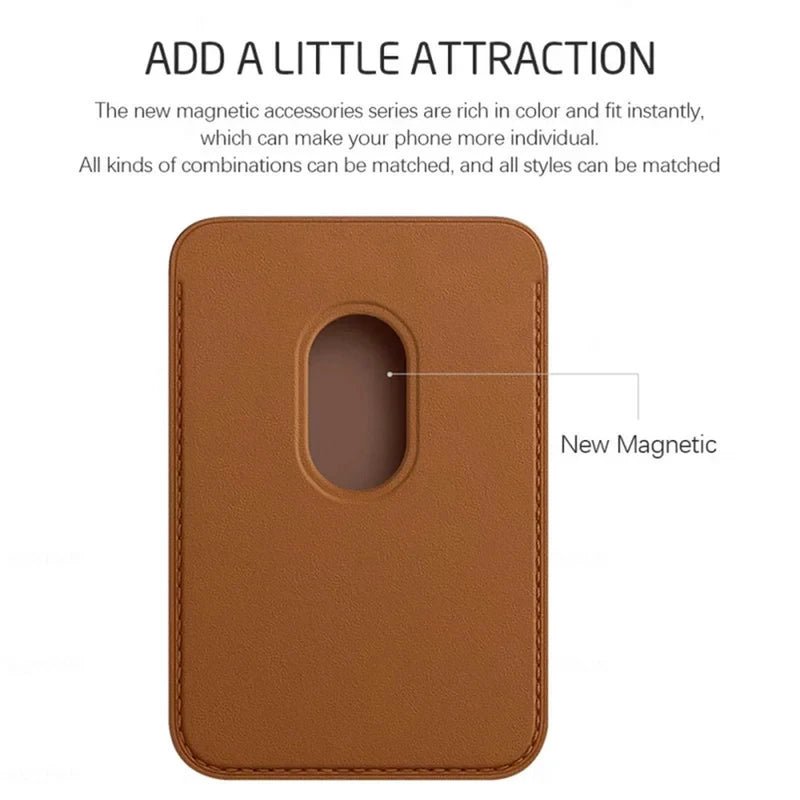 Luxury Leather MagSafe Wallet - P0626S - accessories - Jelly Cases