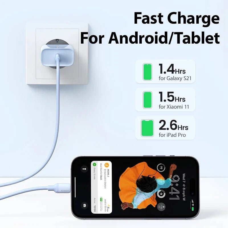 Mini 20W USB - C Super Fast Charger - P1065S - Jelly Cases