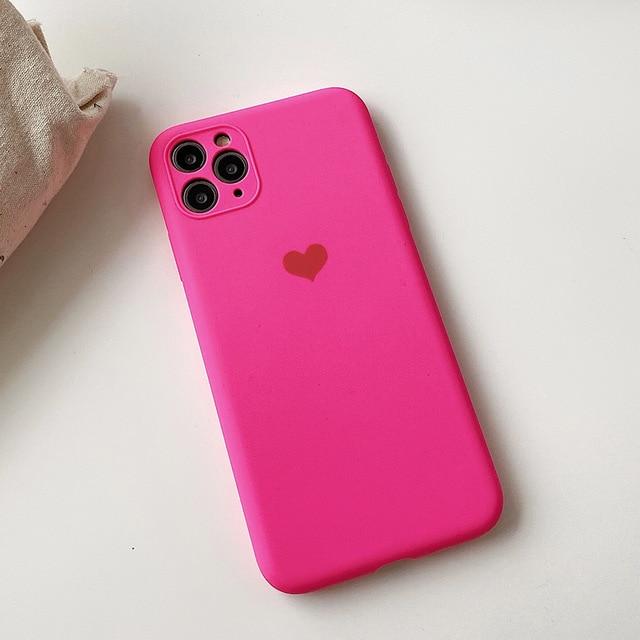 Neon Heart Case - C2867 - PK11PM - case - Jelly Cases