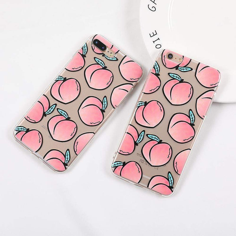 Peach Fruit Case - 13011701 - for - iphone - 5 - 5s - se - case - Jelly Cases