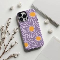 Purple Retro Floral Case - P0526S - iPhone Case - Jelly Cases