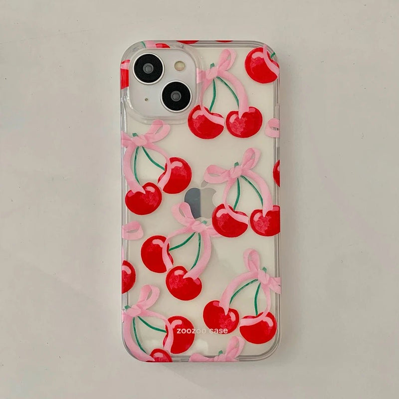 Red Cherry Case - P0161S - Jelly Cases