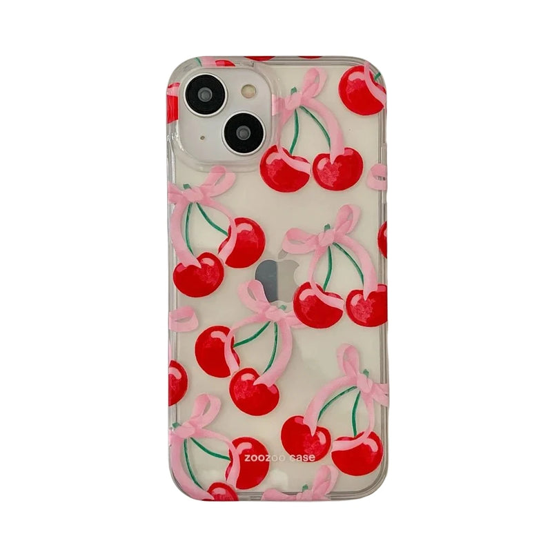 Red Cherry Case - P0161S - Jelly Cases