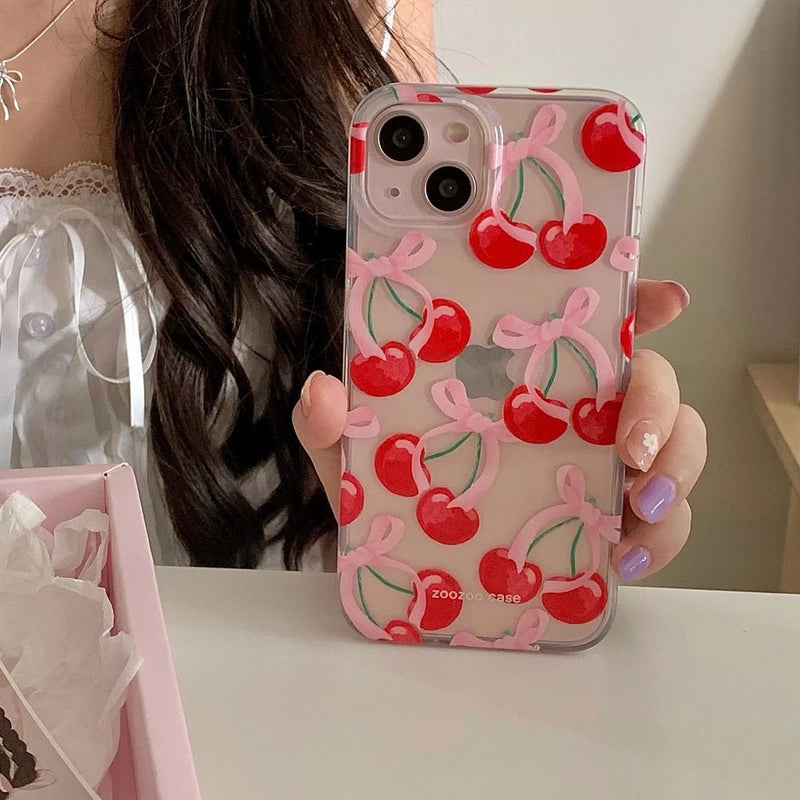 Red Cherry Case - P0161S - Jelly Cases