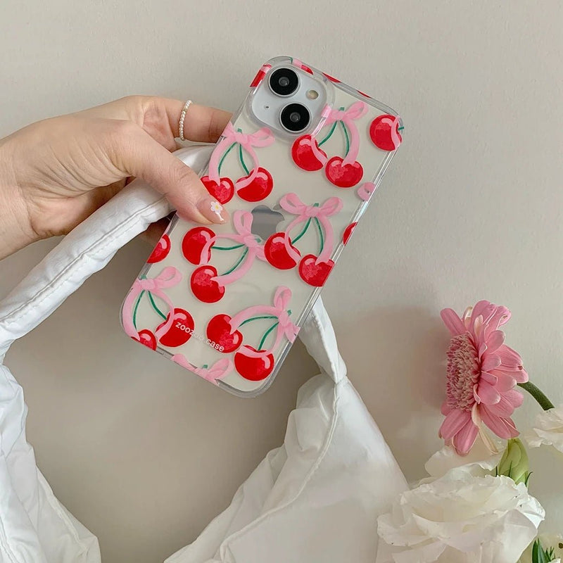 Red Cherry Case - P0161S - Jelly Cases