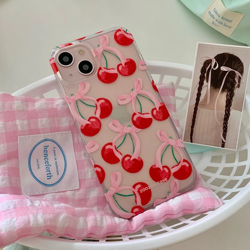 Red Cherry Case - P0161S - Jelly Cases