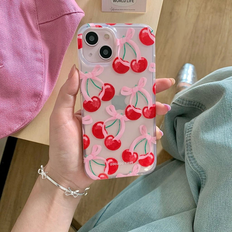 Red Cherry Case - P0161S - Jelly Cases