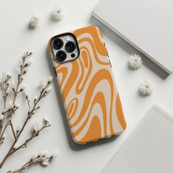 Retro Groovy Wave Case - P0496S - iPhone Case - Jelly Cases