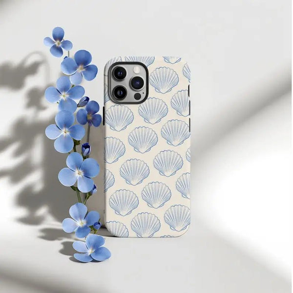 Seashell Blue Case - P0555S - iPhone Case - Jelly Cases