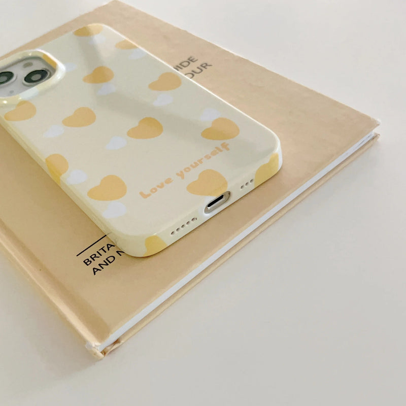 Yellow Heart Case - P0111S - Jelly Cases