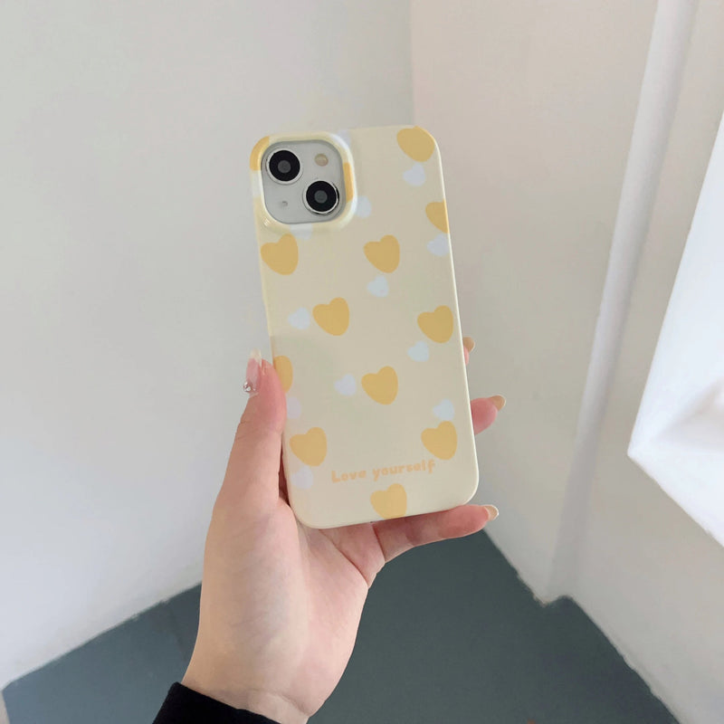 Yellow Heart Case - P0111S - Jelly Cases