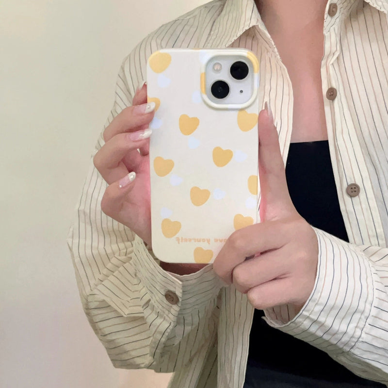 Yellow Heart Case - P0111S - Jelly Cases