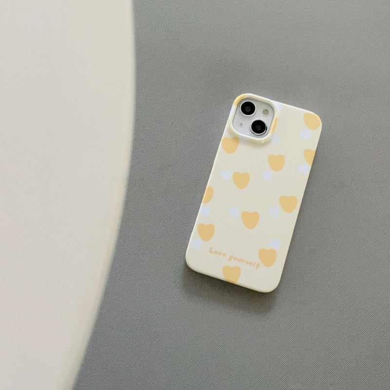 Yellow Heart Case - P0111S - Jelly Cases