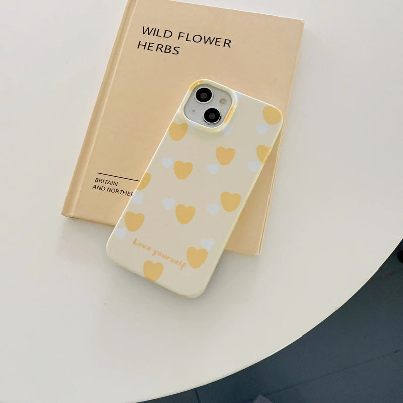 Yellow Heart Case - P0111S - Jelly Cases