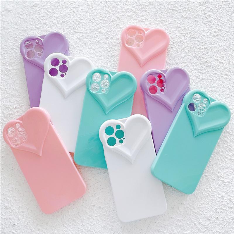 3D Candy Heart Case-CH2937-TR11-case-Jelly Cases
