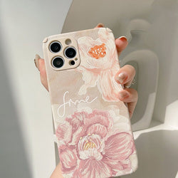 3D Flower Leather Case-CH4049-14PM-case-Jelly Cases