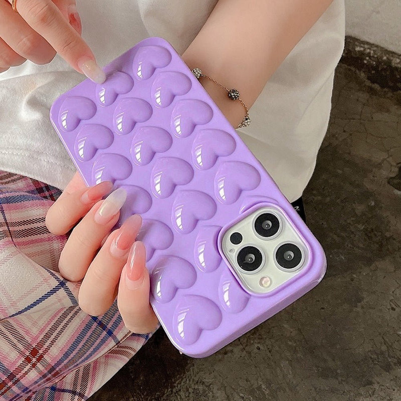 3D Love Heart Case - Jelly Cases