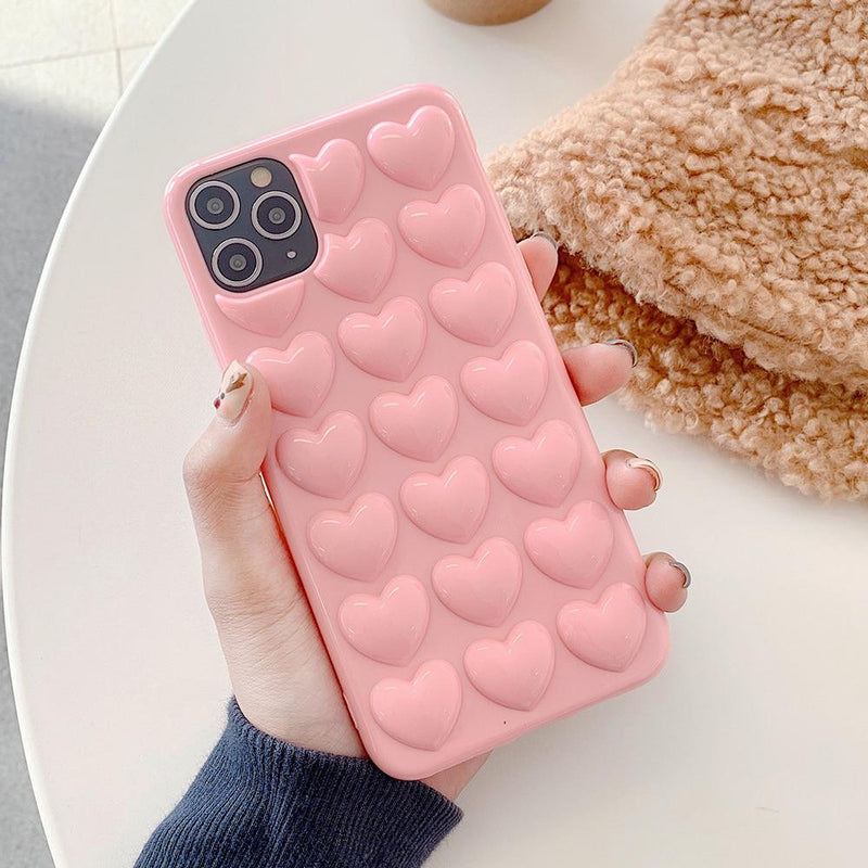 3D Love Heart Case - Jelly Cases