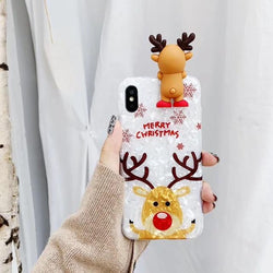 3D Merry Christmas Case - Jelly Cases