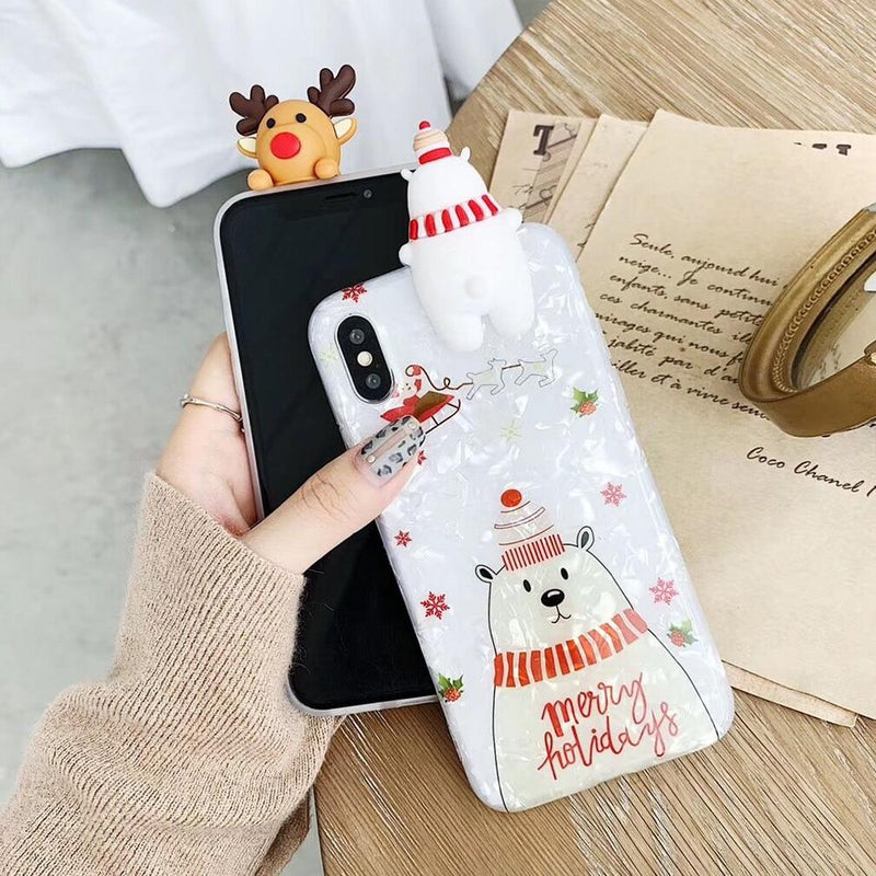 3D Merry Christmas Case-C2850-S2-11-case-Jelly Cases