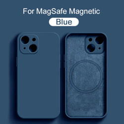 Blue MagSafe Silicone Case