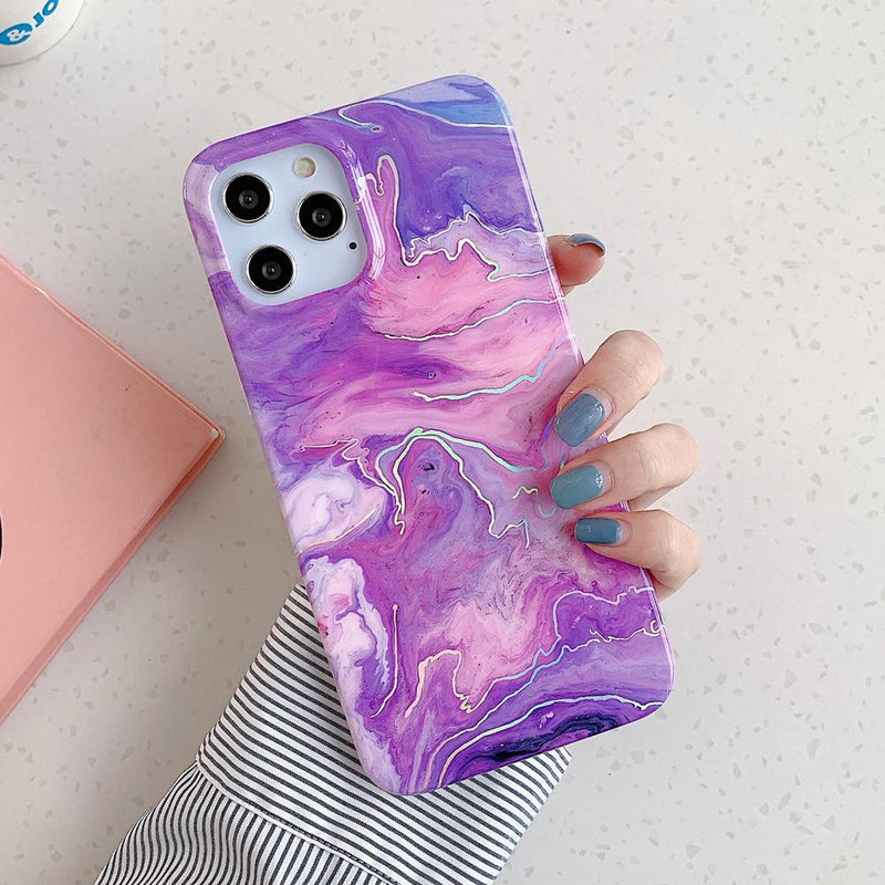 Abstract Laser Marble Case-CH2882-S4-11P-case-Jelly Cases