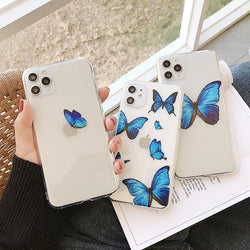 Blue Butterfly Case-C2712-S1-14PM-case-Jelly Cases