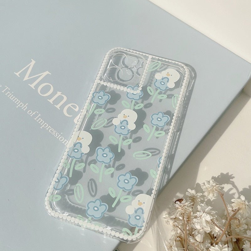 Blue Flower Duck Case-CH4064-7/8-case-Jelly Cases