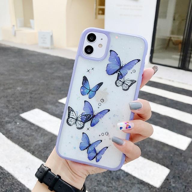 Butterfly Glitter Case-CH0038-BU11-case-Jelly Cases